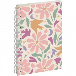 AGENDA SEMAINIER PALOMA 10X15CM FLEURS 16 mois, de Septembre à Décembre Semaine sur 2 pages
