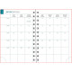 AGENDA SEMAINIER PALOMA 10X15CM FLEURS 16 mois, de Septembre à Décembre Semaine sur 2 pages