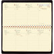 AGENDA SEMAINIER PLANITAL  8,8X17CM NOIR 12 mois de mi décembre à décembre. La semaine sur 2 pages