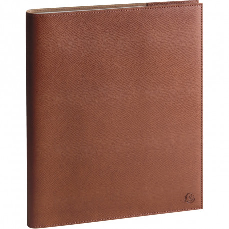 AGENDA SEMAINIER RIALTO EUROTIME 21X27CM MARRON 12 mois de Janvier à Décembre. La semaine sur 2 pages