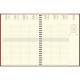 AGENDA SEMAINIER RIALTO EUROTIME 21X27CM MARRON 12 mois de Janvier à Décembre. La semaine sur 2 pages
