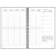 AGENDA SEMAINIER SEPT A DEC ALL IN ONE SAD 20W NOIR 15x21cm 1 semaine sur 2 pages