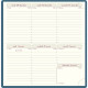 AGENDA SEMAINIER TEMPOREL 16 BLEU CANARD 8,5x16cm 12 mois