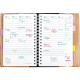 AGENDA SEMAINIER TIME&LIFE 10x15CM CUIVRÉ 13 mois août à août la semaine sur 2 pages