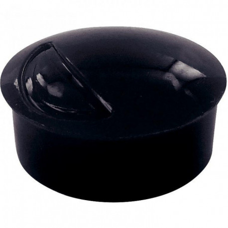 AIMANT 6 FEUILLES NOIR DIAMÈTRE 22 MM.  PQT6