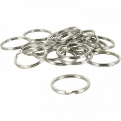  ANNEAU DE JONCTION ARGENTÉS, DIAMÈTRE 24 MM PQT20