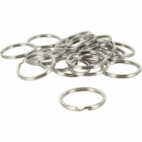  ANNEAU DE JONCTION ARGENTÉS, DIAMÈTRE 24 MM PQT20