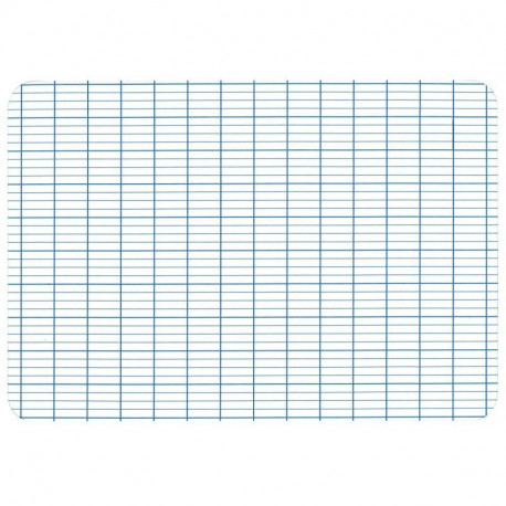 ARDOISE BLANCHE EFFAÇABLE À SEC 18X25CM SANS ENTOURAGE 1 FACE UNIE / 1 FACE SEYE