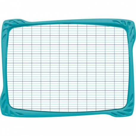 ARDOISE EFFAÇABLE À SEC 1 CÔTÉ UNI 1 CÔTÉ SEYÈS INCASSABLE