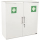 ARMOIRE À PHARMACIE 2 PORTES 12 ETAGERES L53 H53,5 P19,5 CM+VISSERIE ET FIXATIONS 