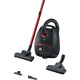 ASPIRATEUR SAC BOSCH 850W POWER PROTECT 75dB  FIL 11M SAC 4L (SAC REF 594043 )+BROS SUCEUR CJOINTS ET SOLS DURS 