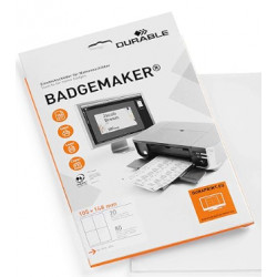 BADGEMAKER INSERT A6 148 x 105 MM PLANCHE A4 IMPRIMABLE BTE80 DURABLE 