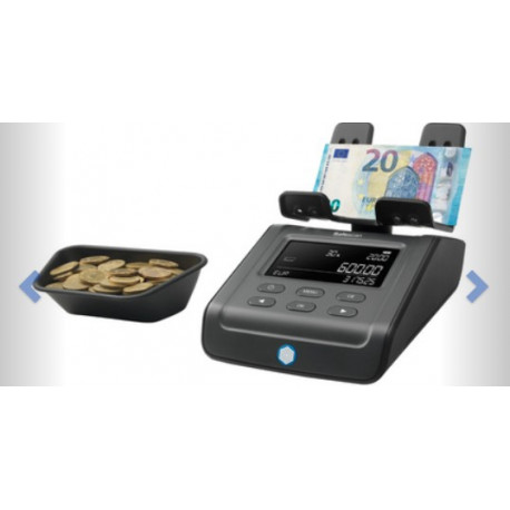 BALANCE COMPTEUSE PIECES, BILLETS, RLX DE PIECES, LIASSES DE BILLETS SAFESCAN 6165 G3 NOIR