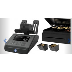 BALANCE COMPTEUSE PIECES, BILLETS, RLX DE PIECES, LIASSES DE BILLETS SAFESCAN 6175 NOIR