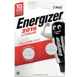 BLISTER DE 2 PILES LITHIUM 3V CR2016