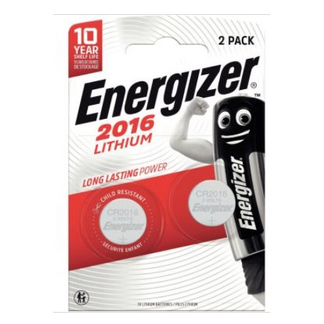 BLISTER DE 2 PILES LITHIUM 3V CR2016