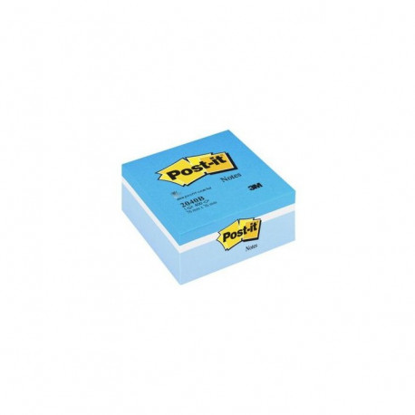 BLOC CUBE POST-IT 400 FLE 76x76 ASS BLEU BP910