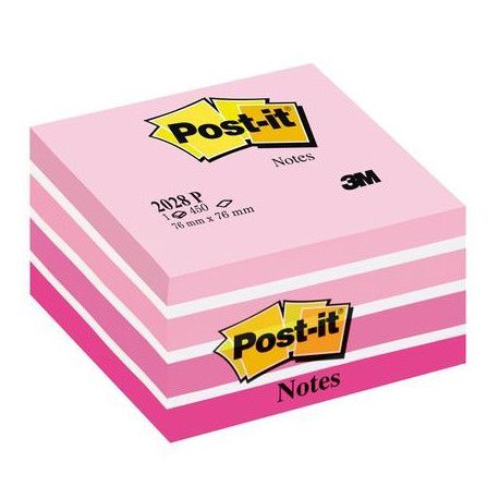 BLOC CUBE POST-IT 450 FLE 76x76 LIGHT PLAISIR   50033