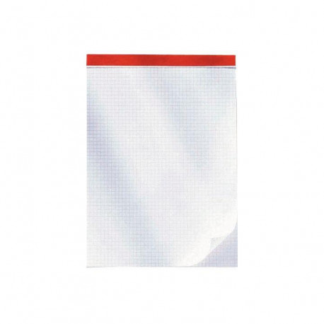 BLOC DE BUREAU A4 100 FEUILLES 60 G, 5X5 SANS COUVERTURE, 21X29,7 CM