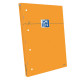 BLOC DE BUREAU OXFORD A4 80G PERFORE 4 TROUS 160 PAGES Grands carreaux SEYES