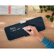 BLOC NOTE BUREAU EN VERRE + 1 MINI MARQUEUR EFFACABLE A SEC COZY L15Xl38XH6 CM 