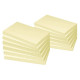 BlOC REPOSITIONNABLE 75X125 SUPER STICKY 100FJAUNE 75x125  PQT12