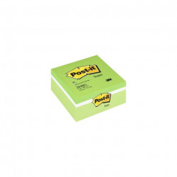BLOC REPOSITIONNABLE  CUBE POST-IT 400 FLE 76x76 ASS VERT BP912