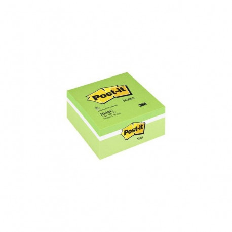 BLOC REPOSITIONNABLE  CUBE POST-IT 400 FLE 76x76 ASS VERT BP912