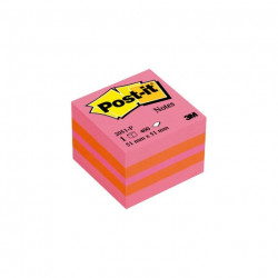 BLOC REPOSITIONNABLE  MINI CUBE POST-IT 51x51 MULTICOLOR PLAISIR 3M 55801