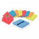 BLOC REPOSITIONNABLE *PQT8+1DEVIDOIR* ZNOTES SUPER STICKY POST-IT COULEURS 76x76MM