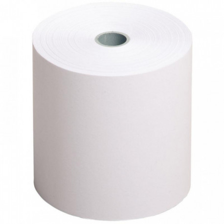  BOBINES **PQT10*  COMPTABLES PAPIER BLANC 70X70MM LONGUEUR 40M 60G