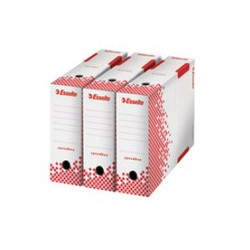 BOITE ARCHIVE DOS 15CM PQT25 SPEEDBOX A4 RECYCLE 100%