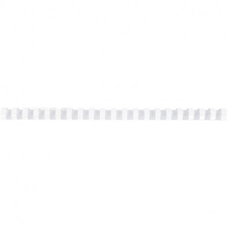 BOÎTE DE 100 ANNEAUX À RELIER/PEIGNES À RELIER, DIAMÈTRE 16 MM BLANC