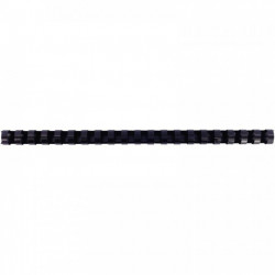 BOÎTE DE 100 ANNEAUX À RELIER/PEIGNES À RELIER, DIAMÈTRE 16 MM NOIR