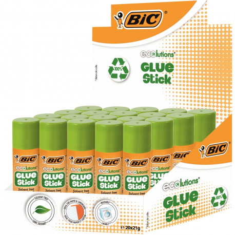 BOÎTE DE 20 BÂTONS DE COLLE 21G GLUE STICK