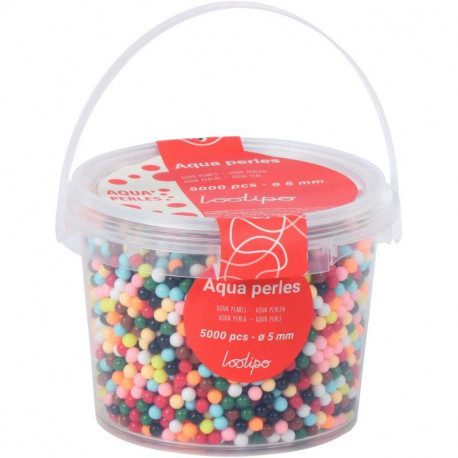 BOÎTE DE 5000 AQUA PERLES 10 COULEURS