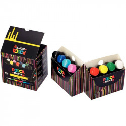 BOÎTE DE 8 MARQUEURS POSCA MOP'R ASSORTIS