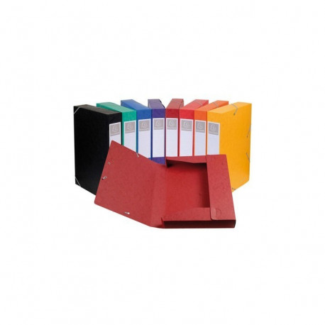 BOITE DE CLASSEMENT CARTOBOX 25MM BTE25 ASSORTIES EXACOMPTA 18500H