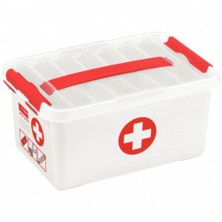 BOÎTE DE PREMIERS SECOURS / PHARMACIE 6L VIDE L30 X l20 XH15