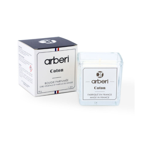 BOUGIE PARFUMEE COTON 80G ARBERI