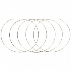BRACELETS FIL MÉMOIRE 5 SPIRALES DIAMÈTRE 7CM SACHET DE 10