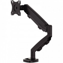 BRAS PORTE ECRAN NOIR EPPA P/ 39" 8 KG MAX H DE 140-406MM ROTATION 360° INCLINAISON +/-90° P/ EPAISSEUR PLATEAU 8-82MM GRIS 50% 