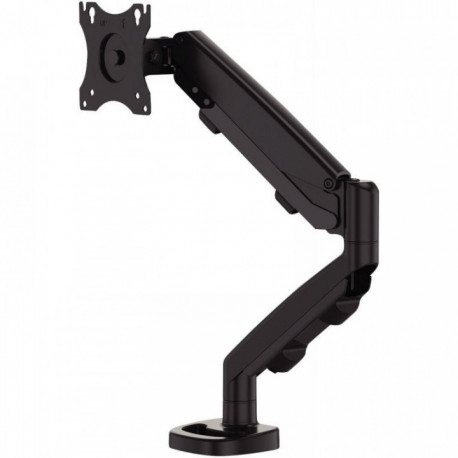 BRAS PORTE ECRAN NOIR EPPA P/ 39" 8 KG MAX H DE 140-406MM ROTATION 360° INCLINAISON +/-90° P/ EPAISSEUR PLATEAU 8-82MM GRIS 50% 