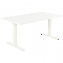 BUREAU REGLABLE ELECTRIQUE ASSIS DEBOUT L160 CM BOOST PLATEAU BLANC /PIÈTEMENT BLANC FAB FRANCE PEFC MEL.25MM CHANT ANTICHOC BOI
