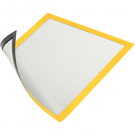 CADRES D'AFFICHAGE A4 MAGNÉTIQUE PQT5  COLORIS JAUNE  DURAFRAME DURABLE 