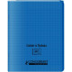 CAHIER A RABAT POLYPRO 17x22 48P 90G Grands carreaux SEYES BLEU - PEFC - 100% recyclable