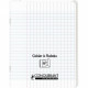 CAHIER A RABAT POLYPRO 17x22 96P 90G Grands carreaux SEYES INCOLOR - PEFC - 100% recyclable