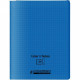 CAHIER A RABAT POLYPRO 24x32 48P 90G Grands carreaux SEYES BLEU - PEFC - 100% recyclable