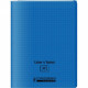 CAHIER A RABAT POLYPRO 24x32 96P 90G Grands carreaux SEYES BLEU - PEFC - 100% recyclable