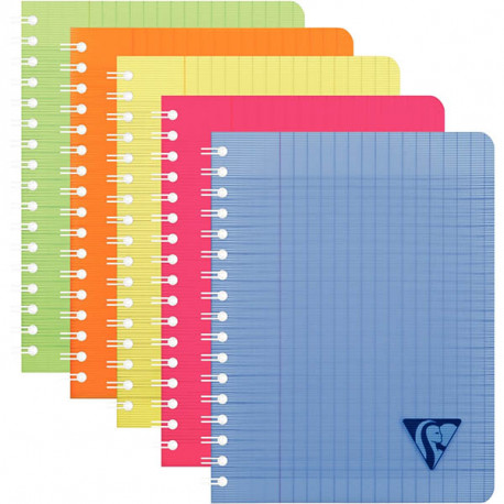 CAHIER À RELIURE INTÉGRALE 100 PAGES LINICOLOR FRESH, FORMAT 17X22 CM, SEYÈS